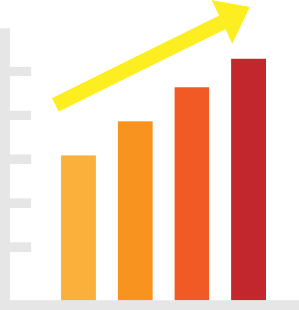 Free graph bar chart vector